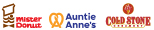 อร่อยคุ้มที่ AUNTIE ANNE'S ,COLD STONE CREAMERY และ Mister Donut กับเมนูราคาพิเศษ*