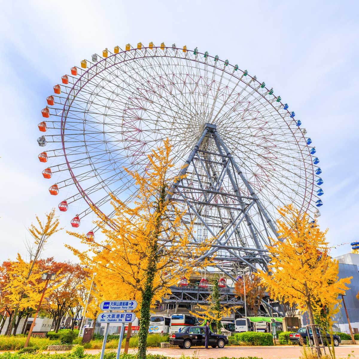 ชิงช้าสวรรค์เท็มโปซาน (Tempozan Giant Ferris Wheel) ที่เที่ยวโอซาก้าใกล้ธรรมชาติ