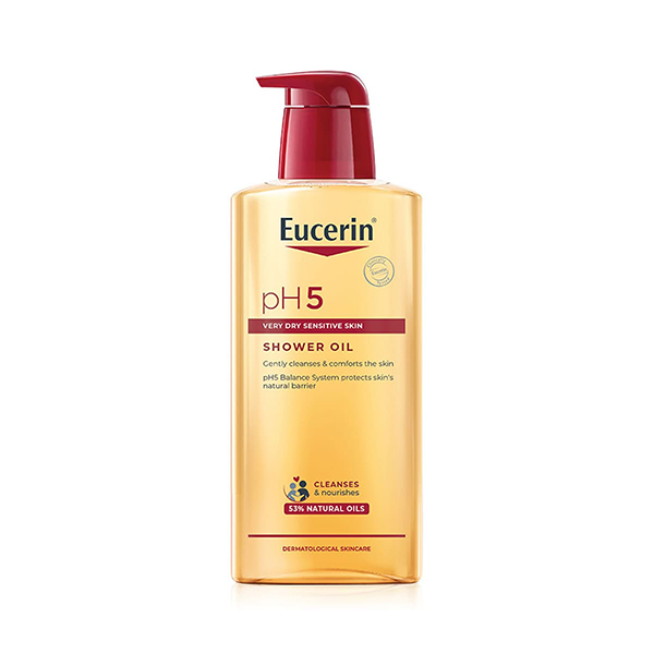 ครีมอาบน้ำผิวแห้งจาก Eucerin Shower Oil Sensitive Skin