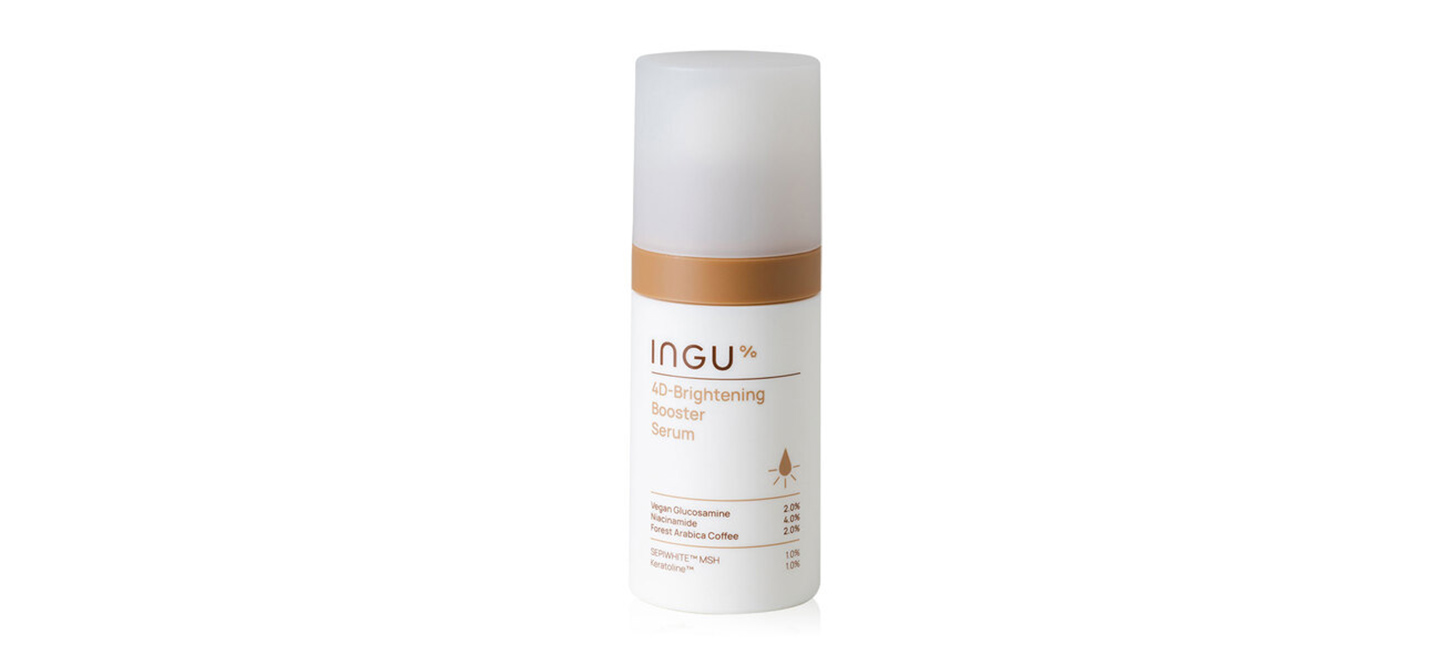 เซรั่มลดรอยสิวผิวแพ้ง่ายจาก INGU Skin 4D-Brightening Booster Serum