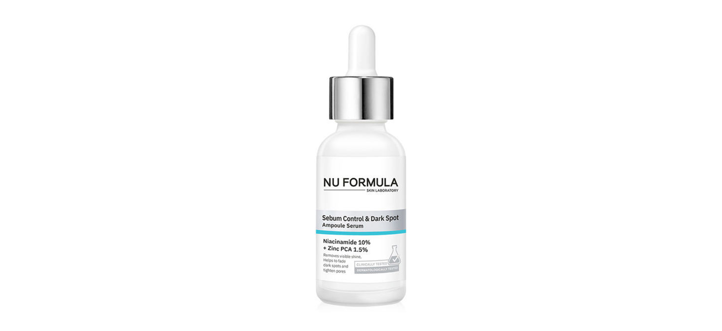 เซรั่มลดรอยสิวจาก Nu Formula Sebum Control & Dark Spot Ampoule Serum