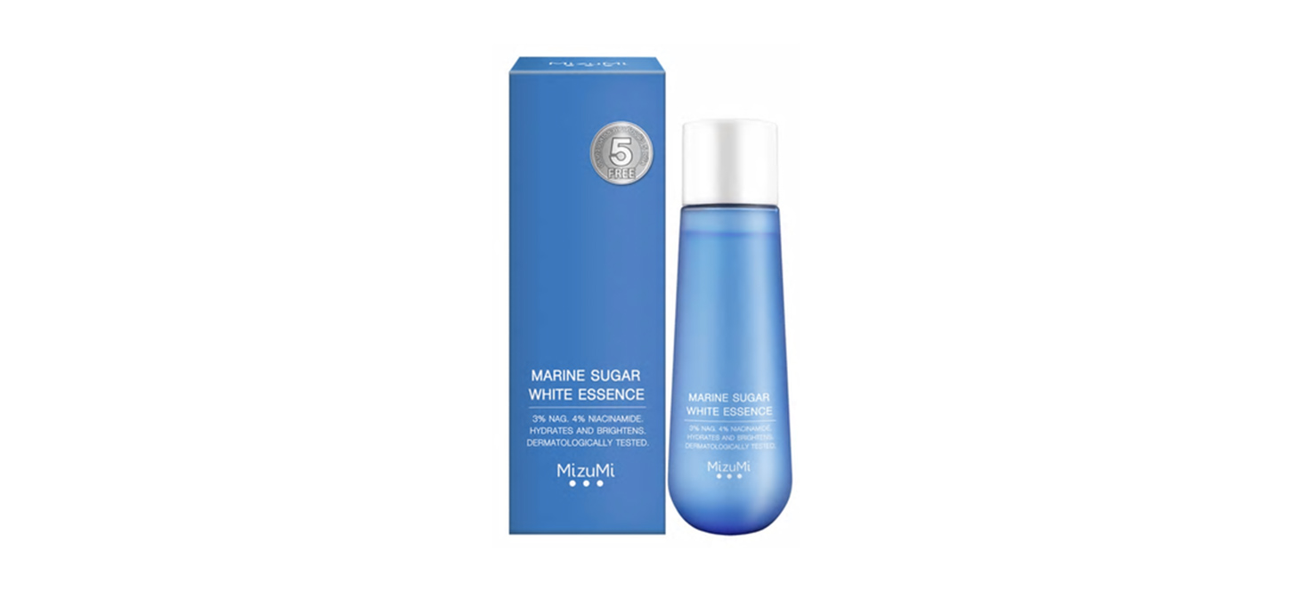 น้ำตบลดรอยสิวผิวแพ้ง่ายจาก MizuMi Marine Sugar White Essence