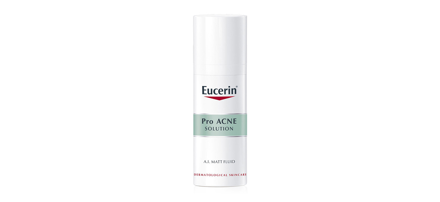 มอยเจอร์ไรเซอร์ผิวมันแพ้ง่ายและผิวอักเสบ Eucerin ProACNE Solution A.I. Matt Fluid