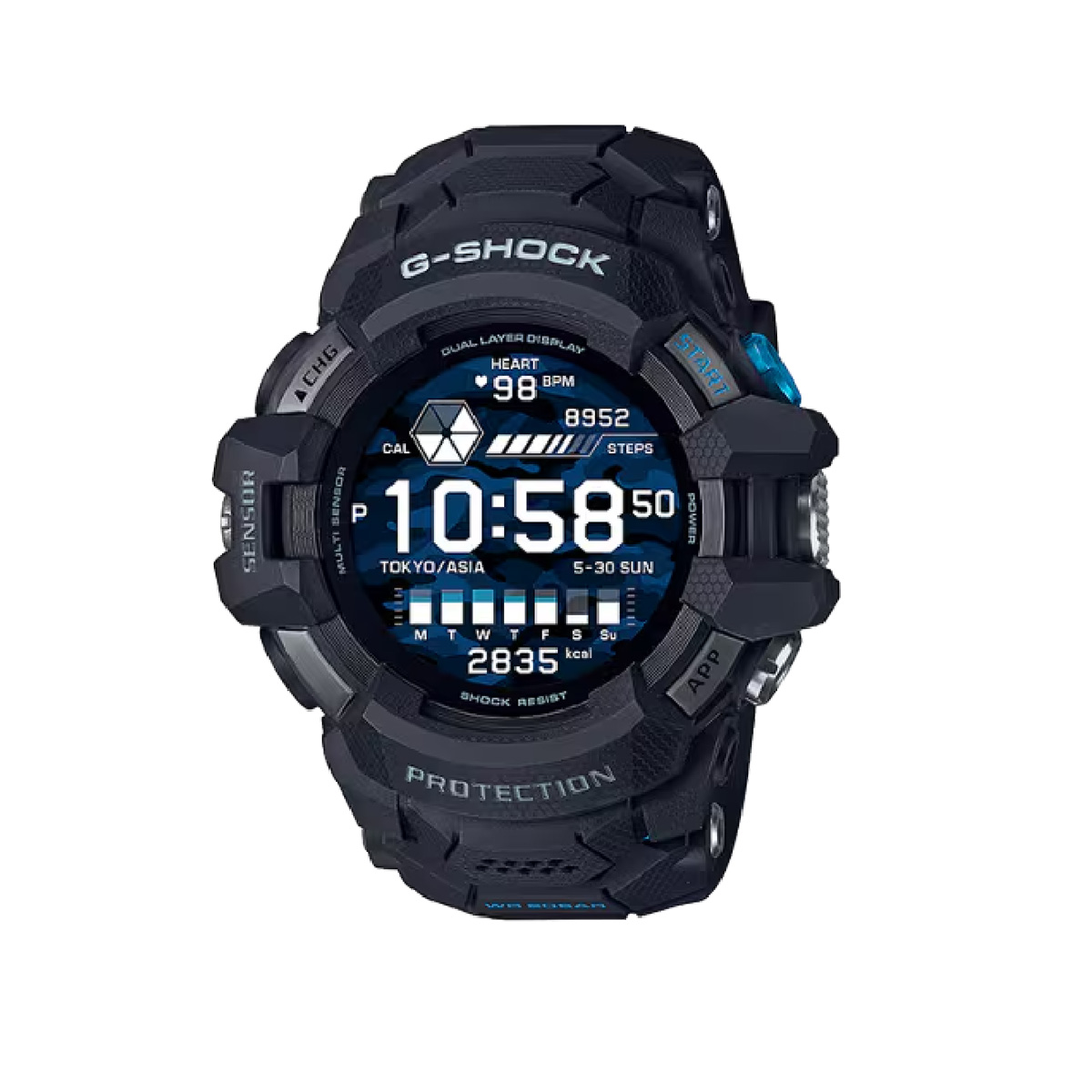 นาฬิกาออกกำลังกาย G-SQUAD PRO GSHOCK GSW-H1000-1