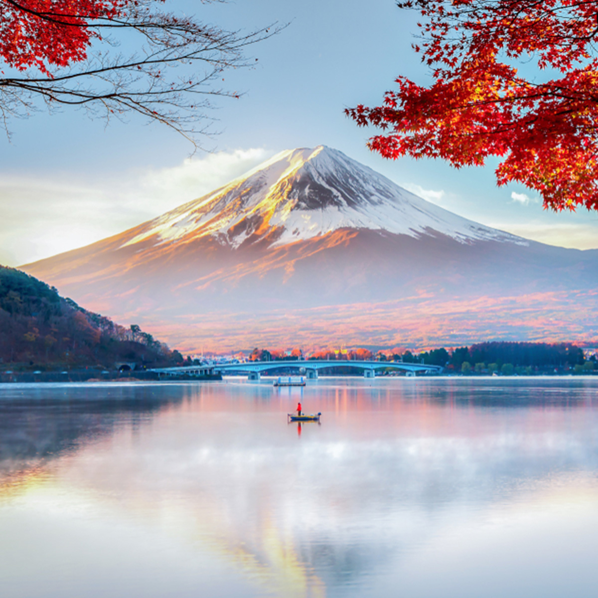 ที่เที่ยวหิมะญี่ปุ่น Lake Kawaguchiko