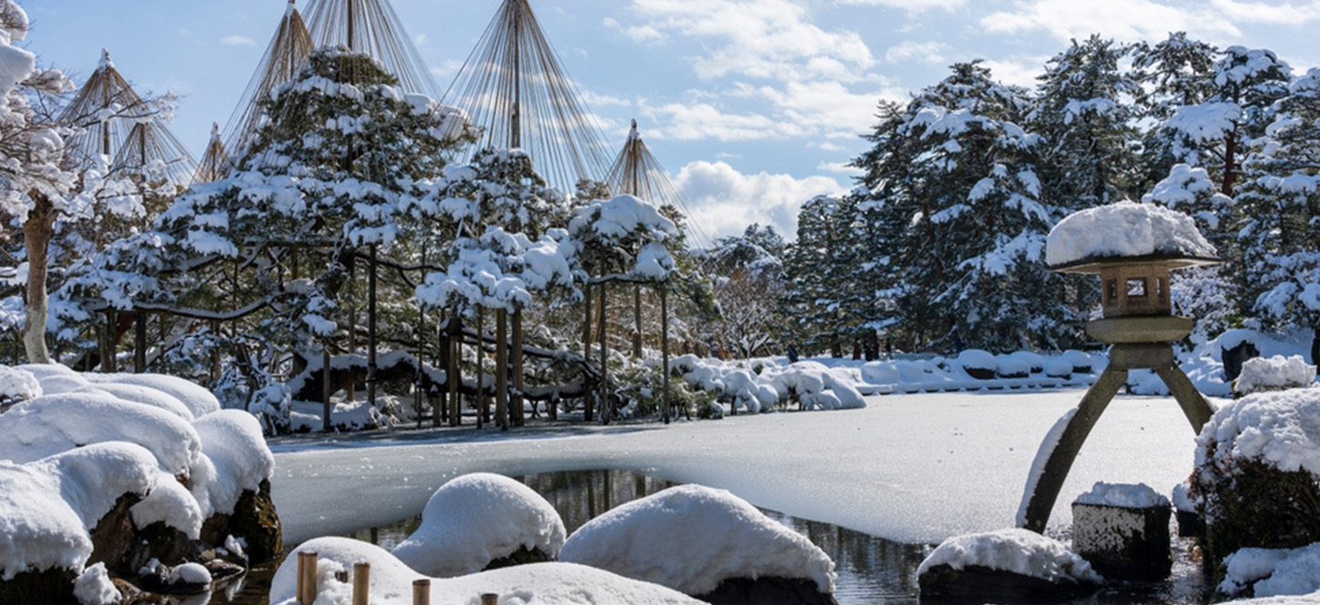 ที่เที่ยวหิมะญี่ปุ่น Kenrokuen Garden